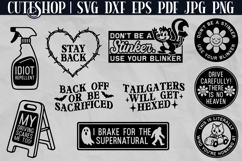 10 Funny Car Decals SVG Bundle - Car Stickers SVG Product Image 2