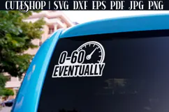 Bumper Sticker SVG - Car Sticker SVG | Funny Car Decal SVG Product Image 2