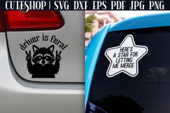 10 Funny Car Decals SVG Bundle - Car Stickers SVG Product Image 5
