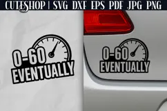 Bumper Sticker SVG - Car Sticker SVG | Funny Car Decal SVG Product Image 1