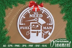 funny car fuel christmas ornament 