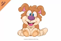 Cartoon Dogs 02. Clipart. Product Image 5