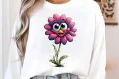 Funny Cartoon Flowers Clipart Product Image 3