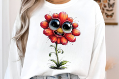 Funny Cartoon Flowers Clipart Product Image 3