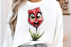 Funny Cartoon Flowers Clipart Product Image 3