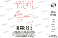 Funny cat sign Laser Cut. Home wall decor SVG Product Image 2