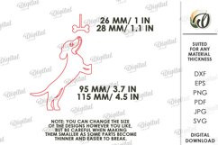 Funny dog sign Laser Cut. Home wall decor SVG Product Image 2