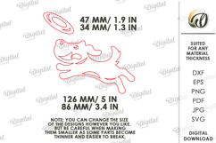 Funny dog sign Laser Cut. Home wall decor SVG Product Image 2