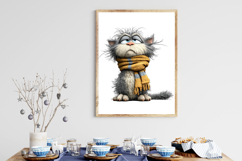Whimsical Funny Cat Clipart Product Image 2