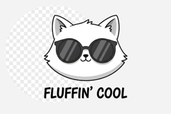 Funny cat Fluffin cool png Product Image 1