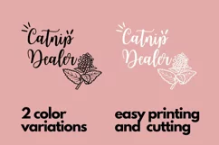 Catnip Dealer svg - Funny Cat Mom svg - Sublimation - Vector Product Image 3