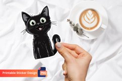 Funny Cat Quote Sticker, Adorable Cat Sticker Pack Product Image 1