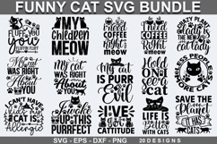 Funny Cat SVG Bundle - Funny Cat ,Cat SVG Bundle Product Image 1