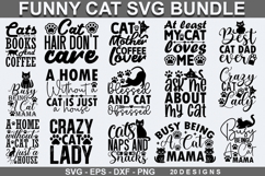 Funny Cat SVG Bundle - Funny Cat ,Cat SVG Bundle Product Image 1