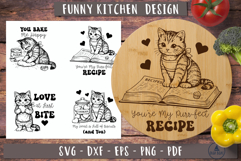 Funny cat SVG Valentine cutting board