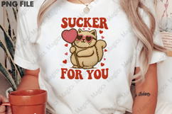 Funny Cat Valentine Sucker PNG Product Image 2