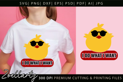 Funny Chick SVG Cut Files Funny Quote SVG Kids Teen T-shirt Product Image 2
