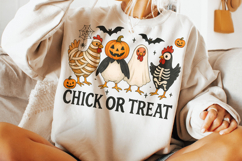 Chick Or Treat PNG, Halloween Chicken PNG, Funny Halloween Product Image 3