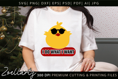 Funny Chick SVG Cut Files Funny Quote SVG Kids Teen T-shirt Product Image 4