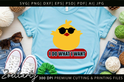 Funny Chick SVG Cut Files Funny Quote SVG Kids Teen T-shirt Product Image 3