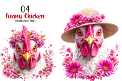 Funny Chicken Sublimation Clipart Product Image 1