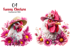 Funny Chicken Sublimation Clipart Product Image 1