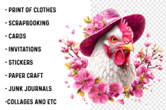 Funny Chicken Sublimation Clipart Product Image 2