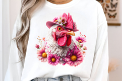 Funny Chicken Sublimation Clipart Product Image 3