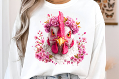 Funny Chicken Sublimation Clipart Product Image 3