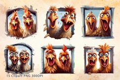 Funny Chicken Sublimation Clipart Bundle, Funny Animals, Sublimation, Funny Chicken Clipart PNG, Funny Chicken Bundle, Clipart, Funny Chicken Watercolor, Funny Chicken PNG, Funny Chicken Sublimation Clipart, Funny Chicken Illustration, Digital Print, Digi