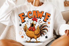 Funny Chicken Sublimation PNG Product Image 1