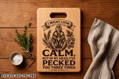 Funny Chicken SVG, Sarcastic Hen Design Product Image 1