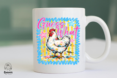Guess What Chicken Butt Joke Funny Farm Retro Sublimation Product Image 4
