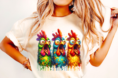 Funny Chickens PNG, Rooster PNG, Sarcastic PNG, Funny PNG Product Image 2