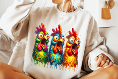 Funny Chickens PNG, Rooster PNG, Sarcastic PNG, Funny PNG Product Image 3