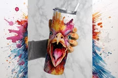 Funny Chicken Tumbler Wrap , Chicks Png, Farm Animals Png, Cute Tumbler Wrap