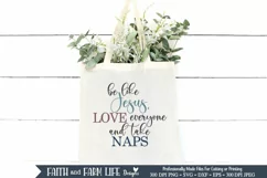 Be Like Jesus Take Naps |Christian SVG Product Image 3