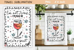 Christmas Towel Sublimation|Funny Holiday Quotes Product Image 1