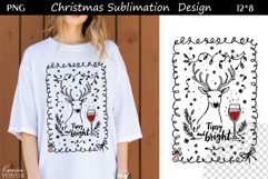 Funny Cozy Christmas Quotes|Trendy T Shirt Sublimation|Deer Product Image 1
