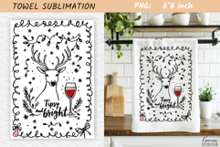 Christmas Towel Sublimation|Funny Holiday Quotes Product Image 1