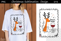 Funny Cozy Christmas Quotes|Trendy T Shirt Sublimation|Deer Product Image 1