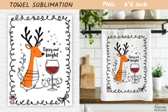 Christmas Towel Sublimation|Funny Holiday Quotes Product Image 1