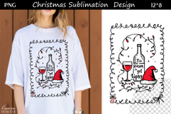 Funny Cozy Christmas Quotes|Trendy T Shirt Sublimation|Santa Product Image 1
