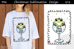 Funny Cozy Christmas Quotes|Trendy T Shirt Sublimation|Frog Product Image 1