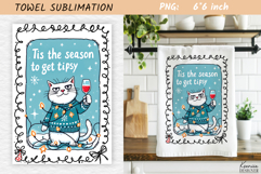 Christmas Towel Sublimation|Funny Holiday Quotes Product Image 1