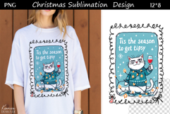 Funny Cozy Christmas Quotes|Trendy T Shirt Sublimation|Cat Product Image 1
