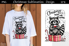 Cozy Christmas Quote|Trendy T Shirt Sublimation|Raccoon Product Image 1
