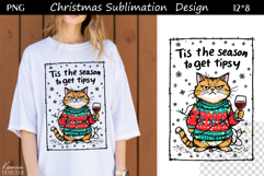 Cozy Christmas Quote|Trendy T Shirt Sublimation|Grumpy Cat Product Image 1