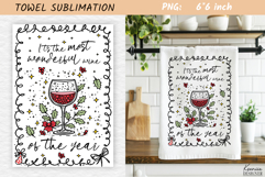 Christmas Towel Sublimation|Funny Holiday Quotes Product Image 1