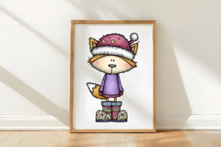 Funny Christmas Animals Clipart Product Image 3